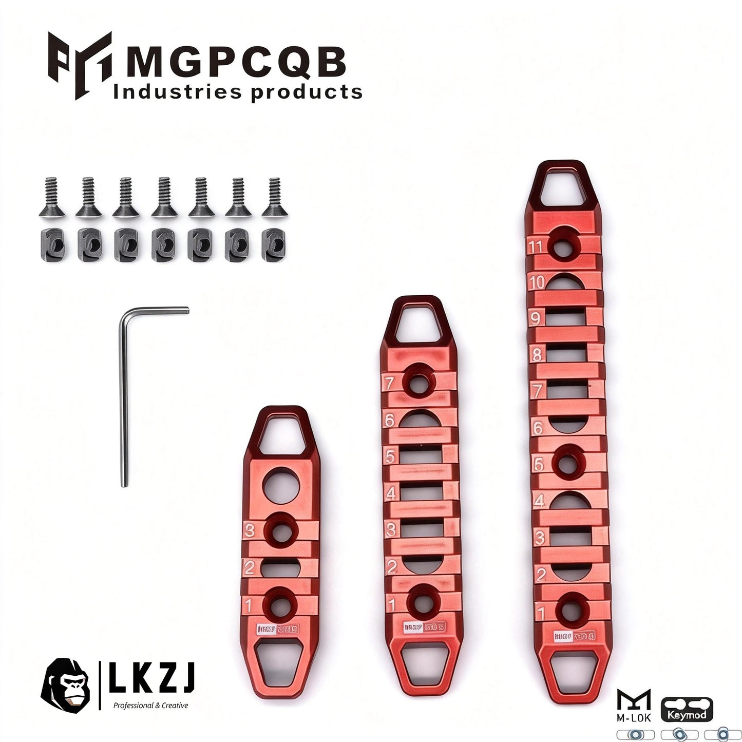 3 PC All-Metal Rails