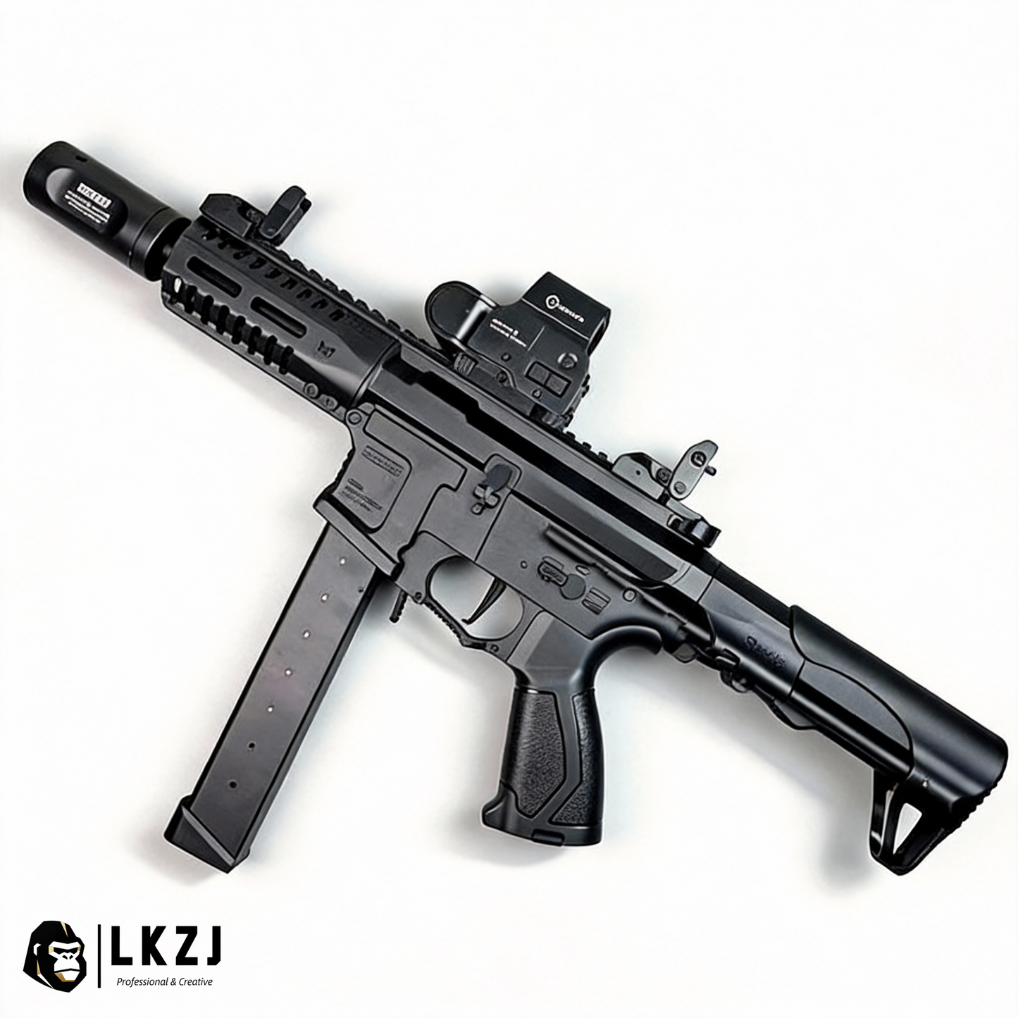 Exquisite Engraving ARP9 Gel Blaster High Rate of Fire Smooth Shooting With 7 Colors of Lighted Silencer