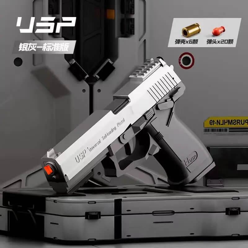 USP/Desert Eagle Self-reloading With Metal Barrel Pistol Nerf Toy Gun