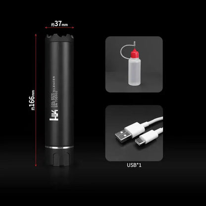 Smoke Wolf 14mm CCW Muzzle Silencer for Gel Blasters & Airsoft Guns