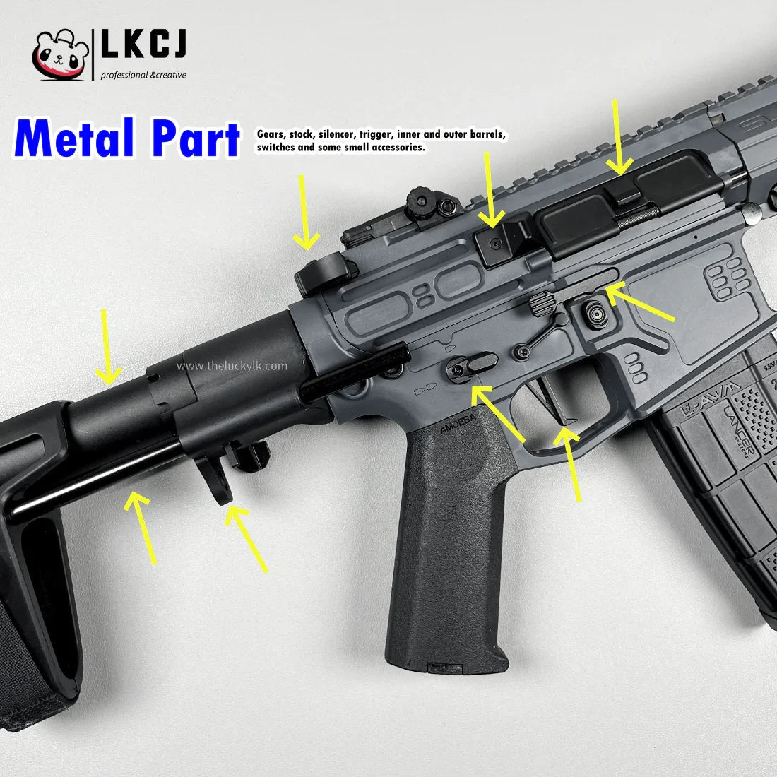 New SLR Precision Shooting Gel Blaster Fast Mode 11.1V Battery Recommended Age 18+