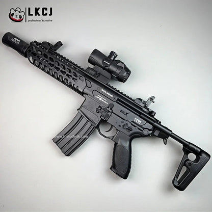 Exquisite Engraving MCX Gel Blaster High Rate of Fire  Smooth Shooting With 7 Colors of Lighted Silencer