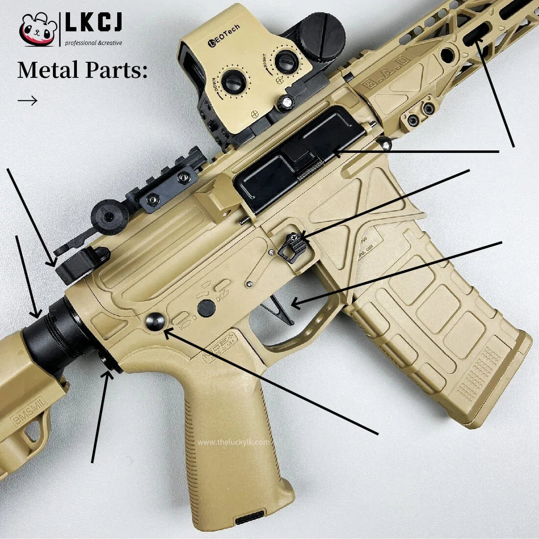 BD556 Gel Blaster With Forward And Backward Movable Bolt