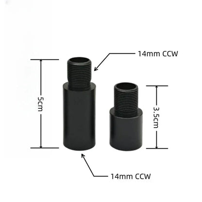 14mm CCW CNC Metal Extension Tube
