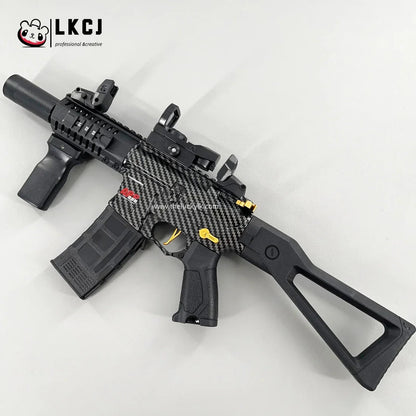 Carbon Fiber Gold Embellished ARP556 Gel Blaster