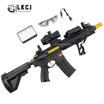 Carbon Fiber Gold Embellished M416 Gel Blaster