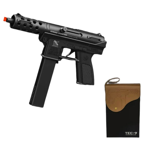 Gold/Sliver TEC9 Gel Blaster With 7 Colors of Lighted Silencer