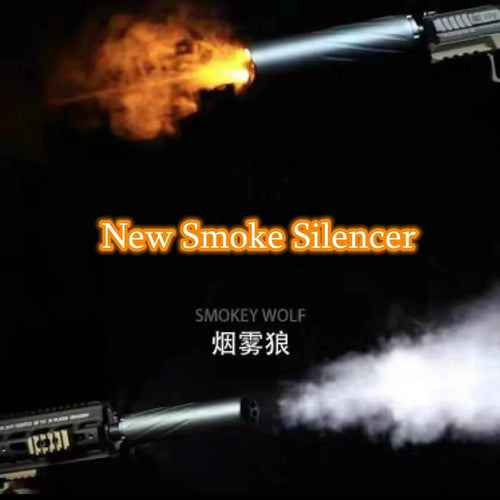 Smoke Wolf 14mm CCW Muzzle Silencer for Gel Blasters & Airsoft Guns