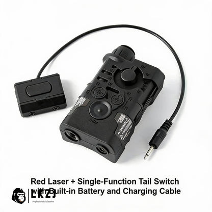 Red Laser + Single-Function Tail Switch with Built-in Battery and Charging Cable