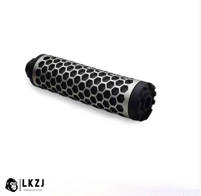 Metal Honeycomb Shape Silencer Adapt To 14 MM Threaded Rod Tip