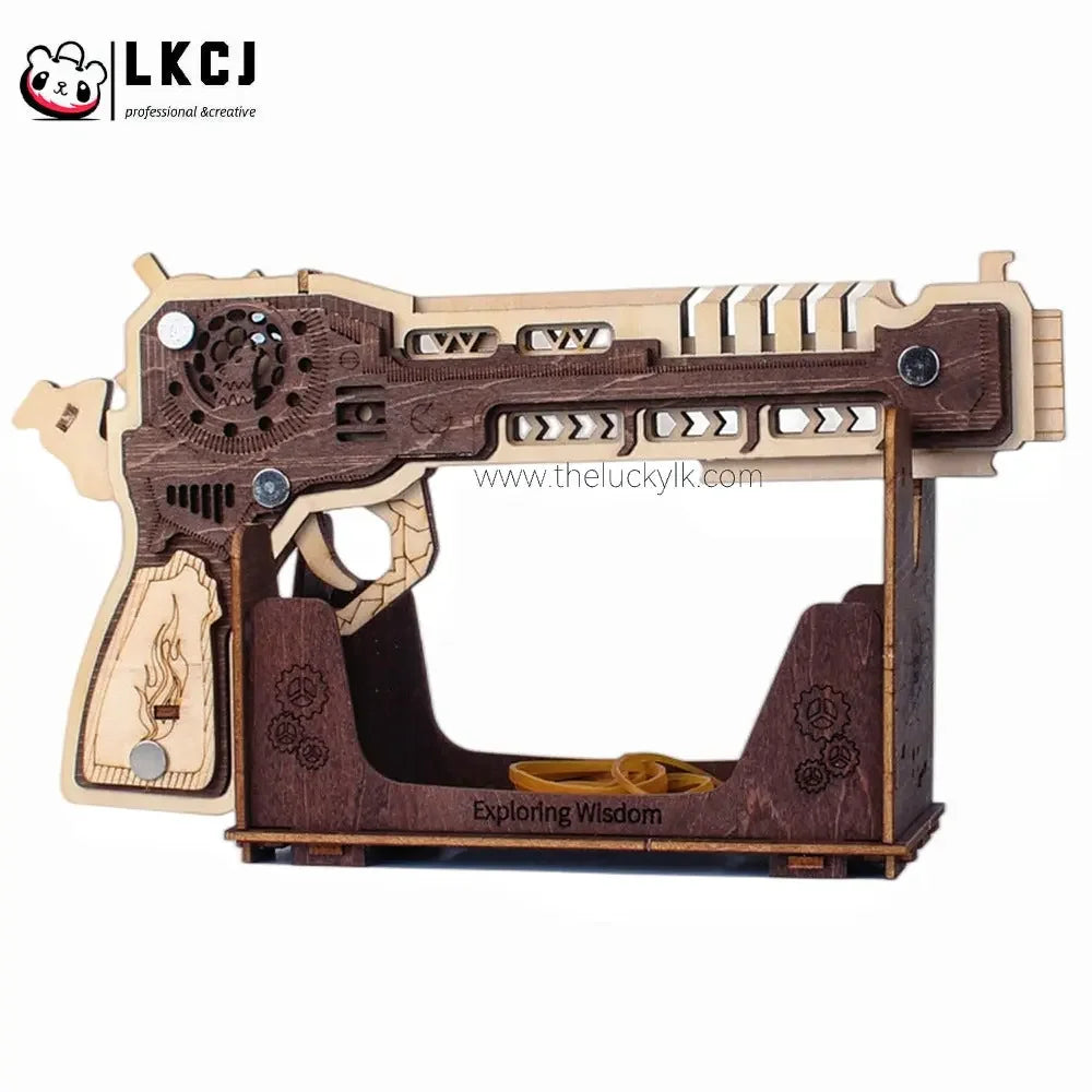 Space Sci-Fi Pistol  - Wooden DIY Toy