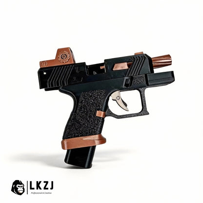 3D Printed Mini Pistol 34 Blowback Dart Blaster Automatic Shell Ejection