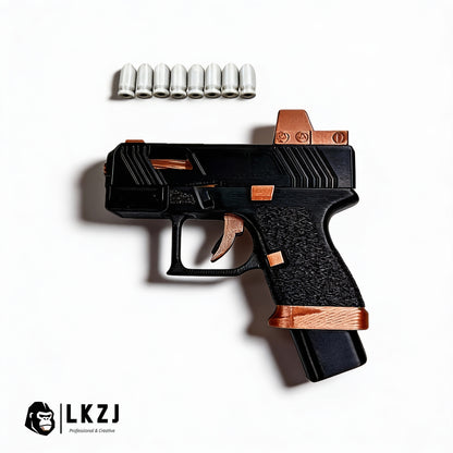 3D Printed Mini Pistol 34 Blowback Dart Blaster Automatic Shell Ejection