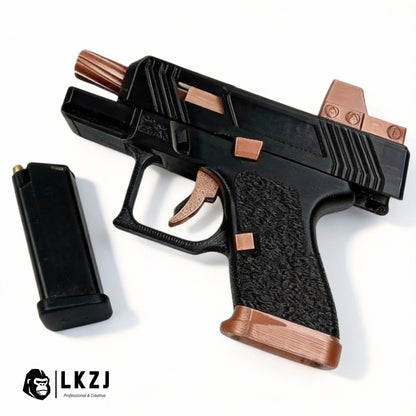 3D Printed Mini Pistol 34 Blowback Dart Blaster Automatic Shell Ejection