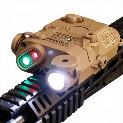 Red Laser+Green Laser+Flashlight Multifunctional Tactical Beam Battery Case