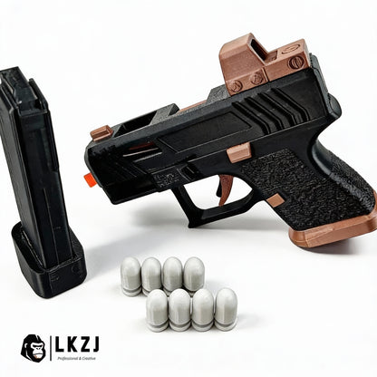 3D Printed Mini Pistol 34 Blowback Dart Blaster Automatic Shell Ejection