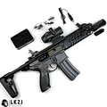Exquisite Engraving MCX Gel Blaster High Rate of Fire  Smooth Shooting With 7 Colors of Lighted Silencer