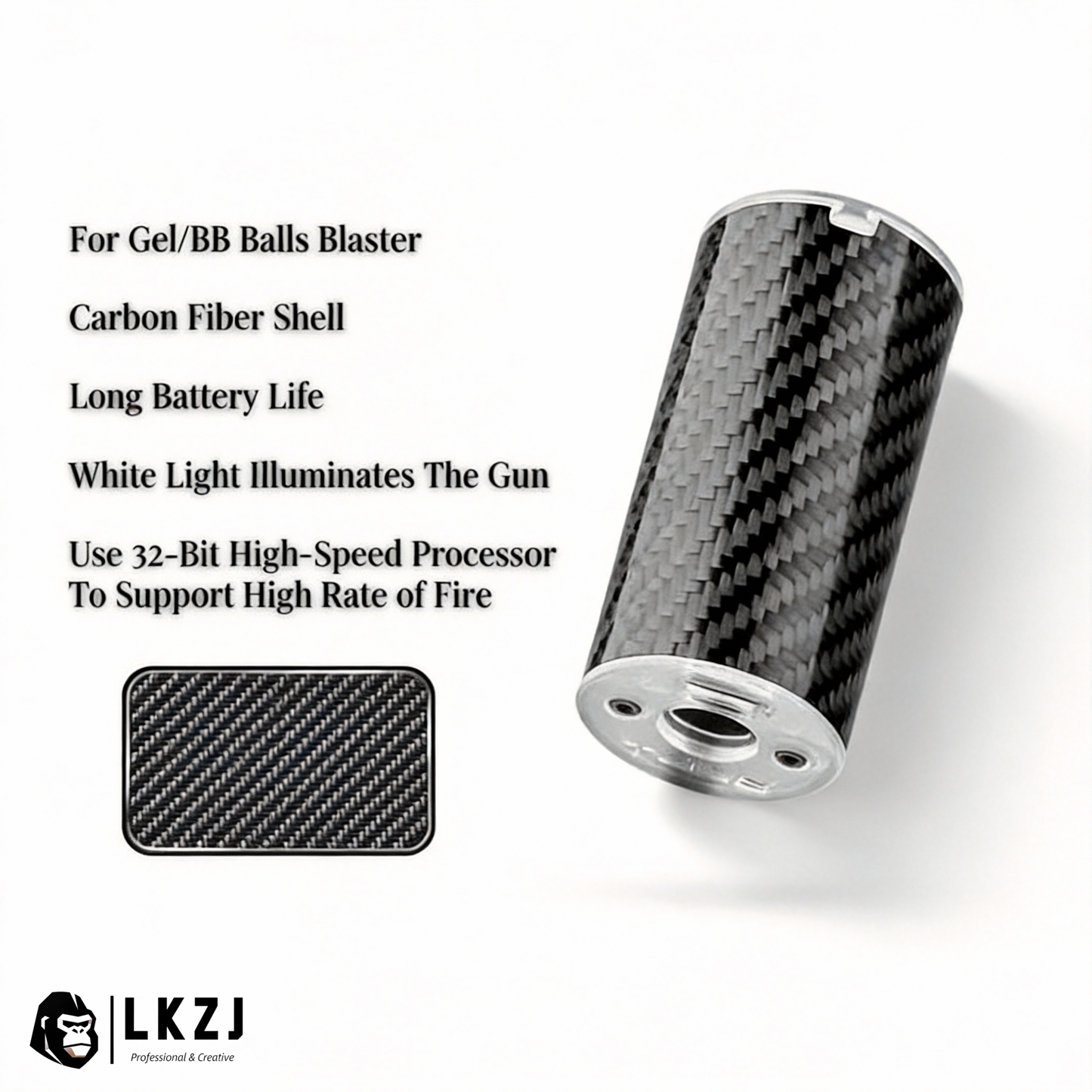 Carbon Fiber Tracer For Gel/BB Balls Blaster 2.0