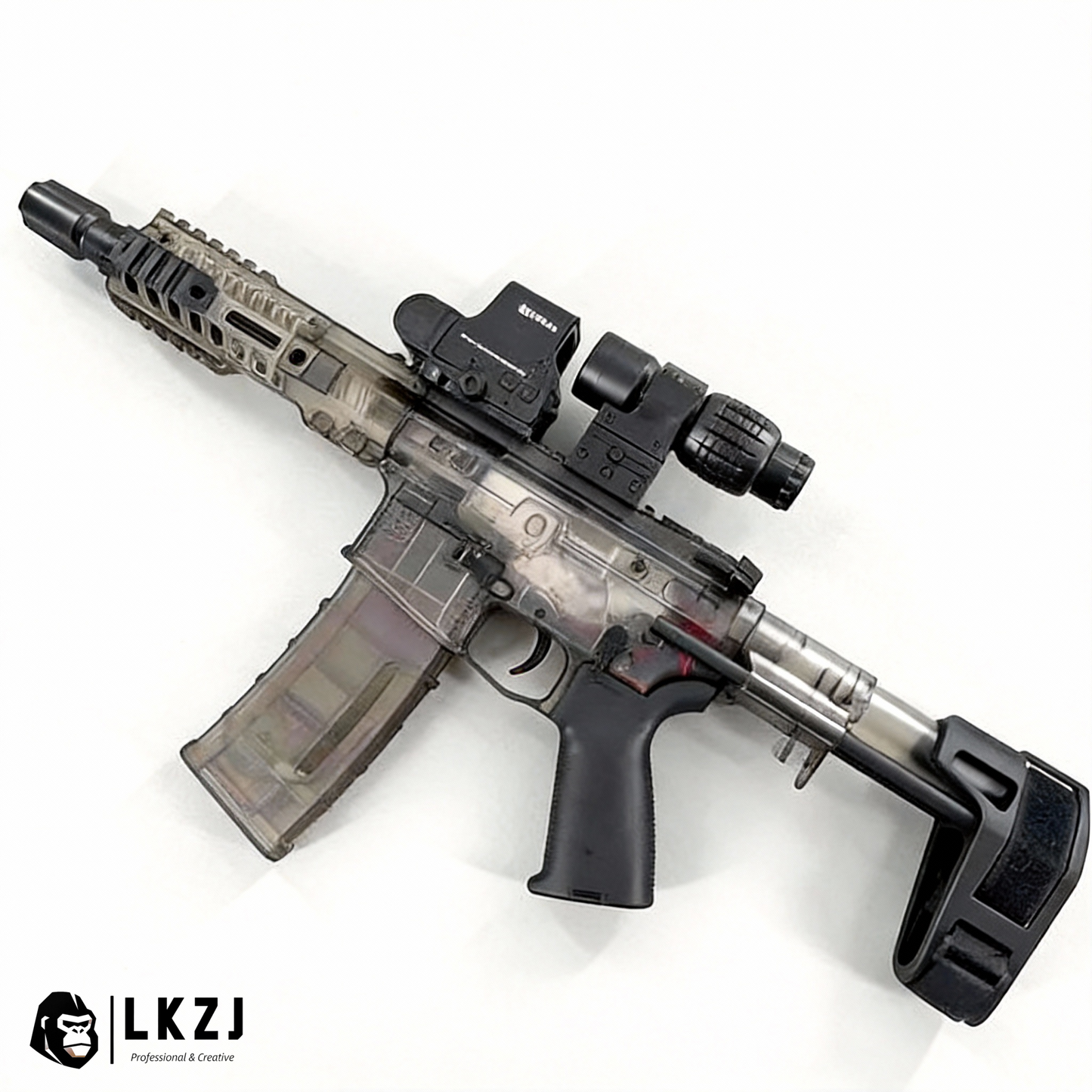 SLR Gel Blaster 2.0 With Forward And Backward Movable Bolt