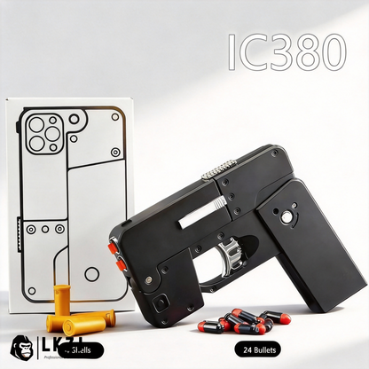 IC380 Foldable Phone Shape Pistol Nerf Toy Gun