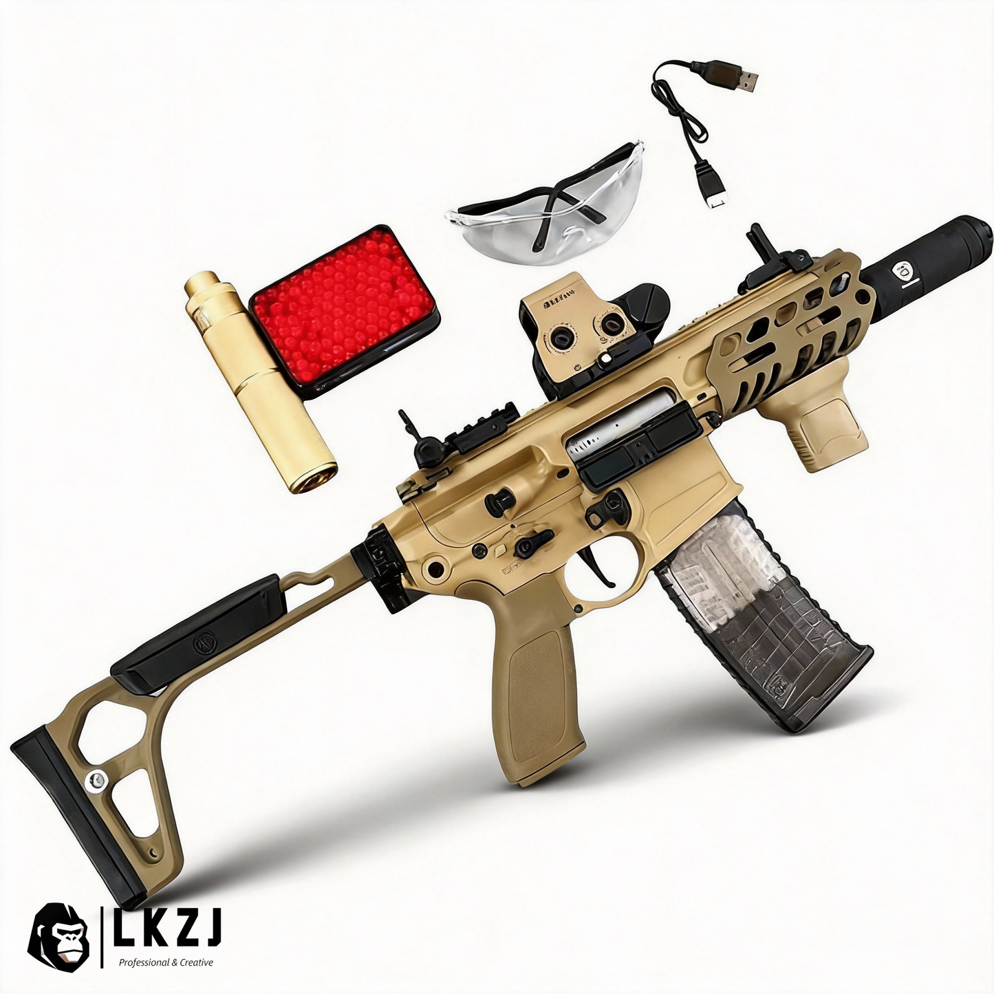 MCX Gel Blaster With Forward And Backward Movable Bolt