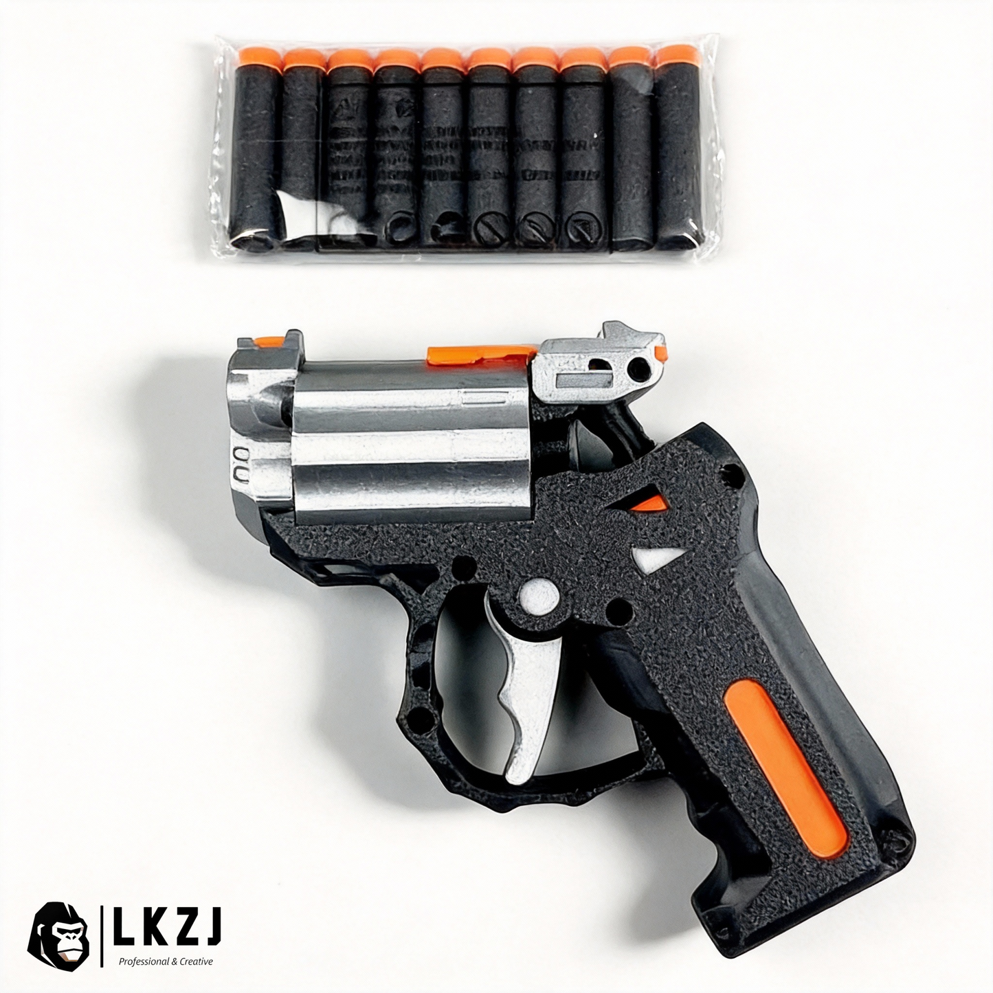 3D Printed Semi-Automatic Revolver