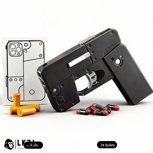 IC380 Foldable Phone Shape Pistol Nerf Toy Gun