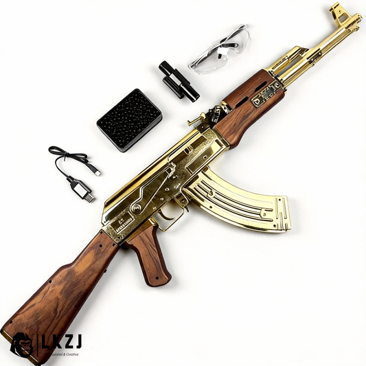 Golden/Silver AK47 Gel Blaster Toygun