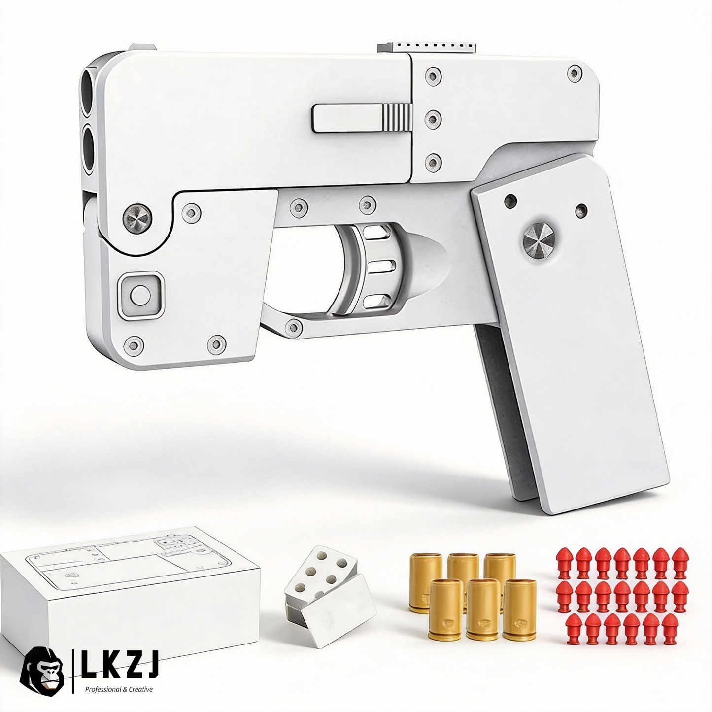 IC380 Foldable Phone Shape Pistol Nerf Toy Gun