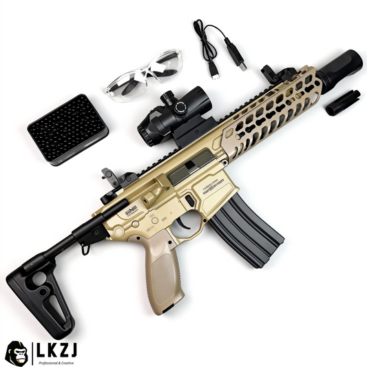 Exquisite Engraving MCX Gel Blaster High Rate of Fire  Smooth Shooting With 7 Colors of Lighted Silencer