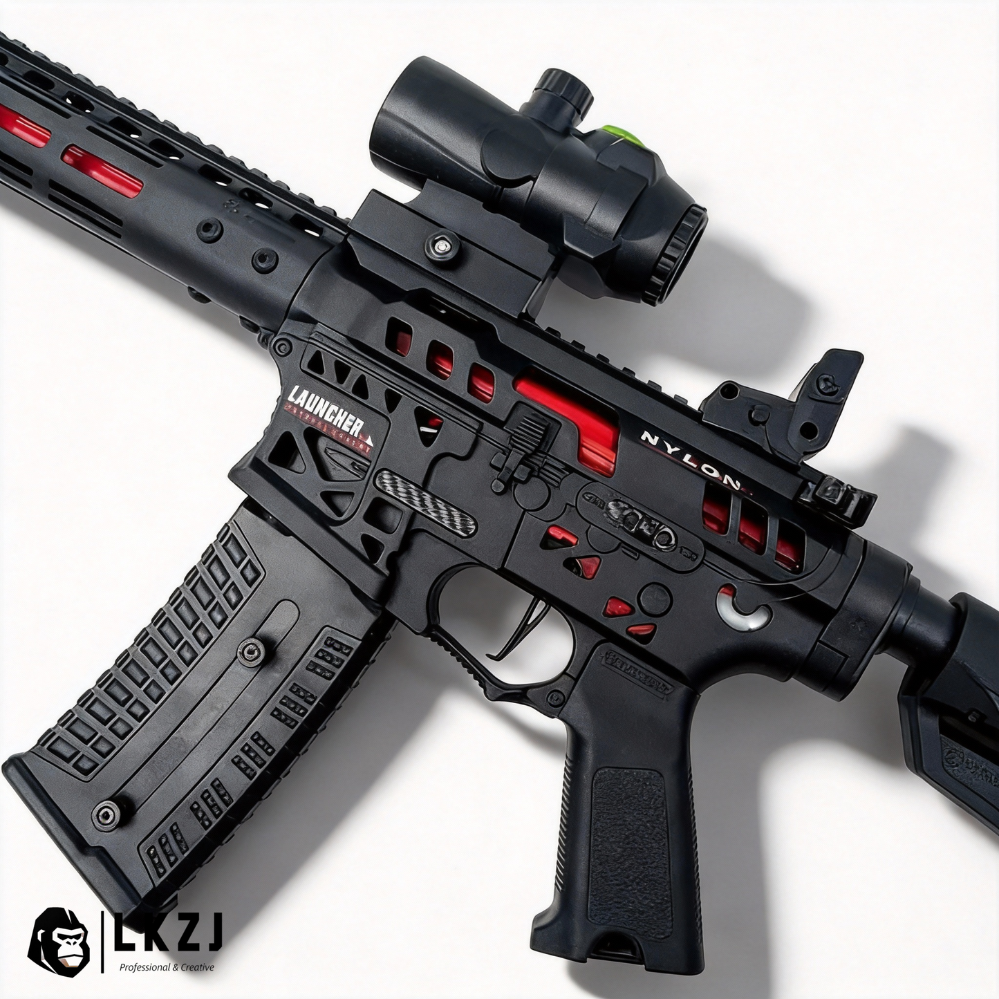 Tactical Edition N4 Blaze Gel Blaster With Carbon Fiber Accents