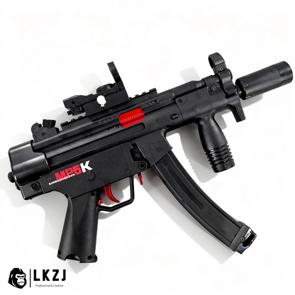 Exquisite Engraving MP5K Gel Blaster High Rate of Fire  Smooth Shooting With 7 Colors of Lighted Silencer