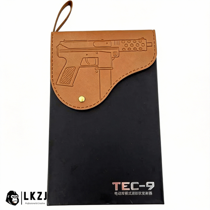 Gold/Sliver TEC9 Gel Blaster With 7 Colors of Lighted Silencer