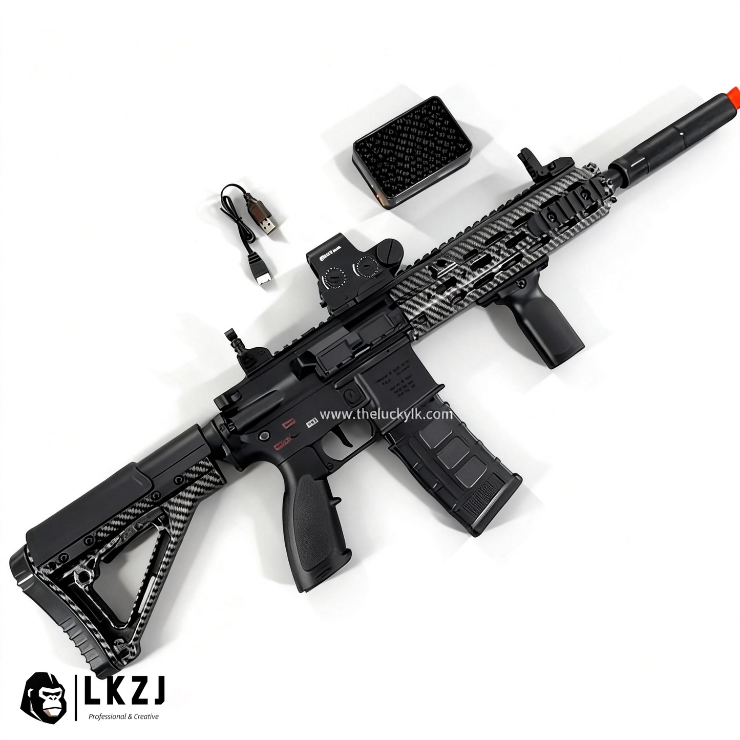 Carbon Fiber HK416D Gel Blaster With SMR Handguard