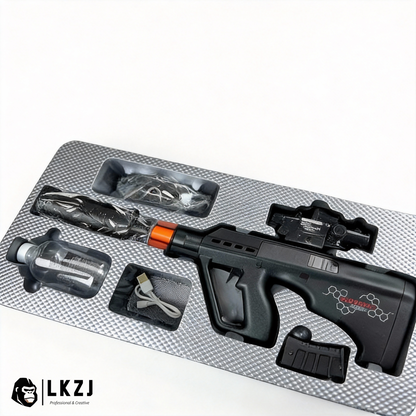 Mini Aug Gel Blaster With 7 Colors of Lighted Silencer Recommended Age Range: 10-15 Years