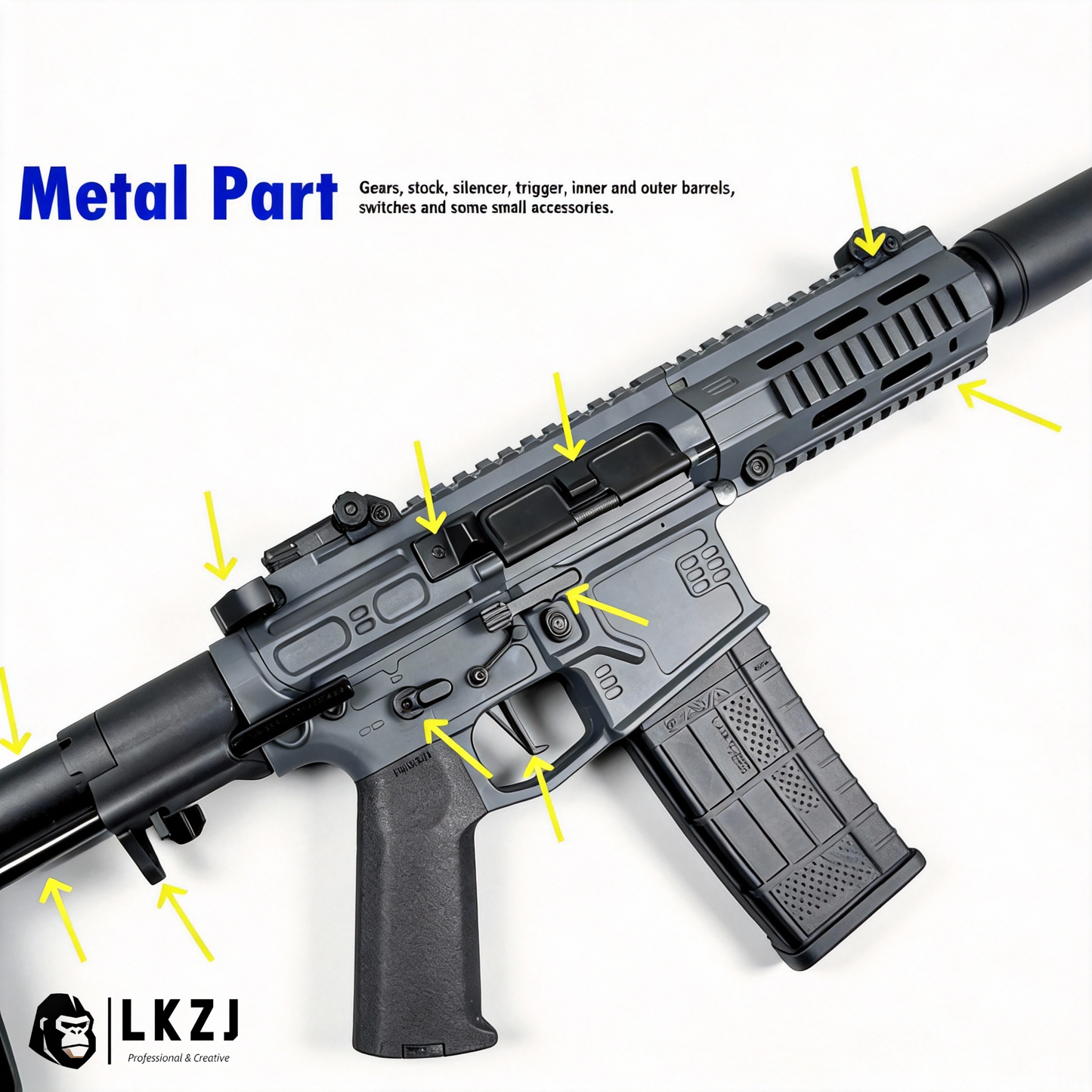 New SLR Precision Shooting Gel Blaster Fast Mode 11.1V Battery Recommended Age 18+
