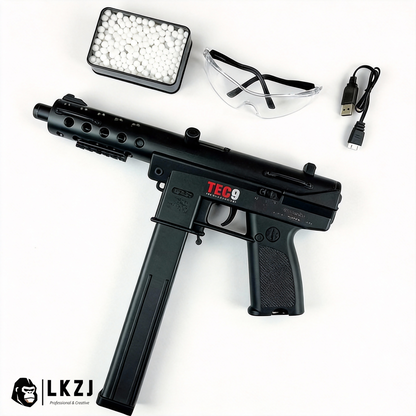 Gold/Sliver TEC9 Gel Blaster With 7 Colors of Lighted Silencer