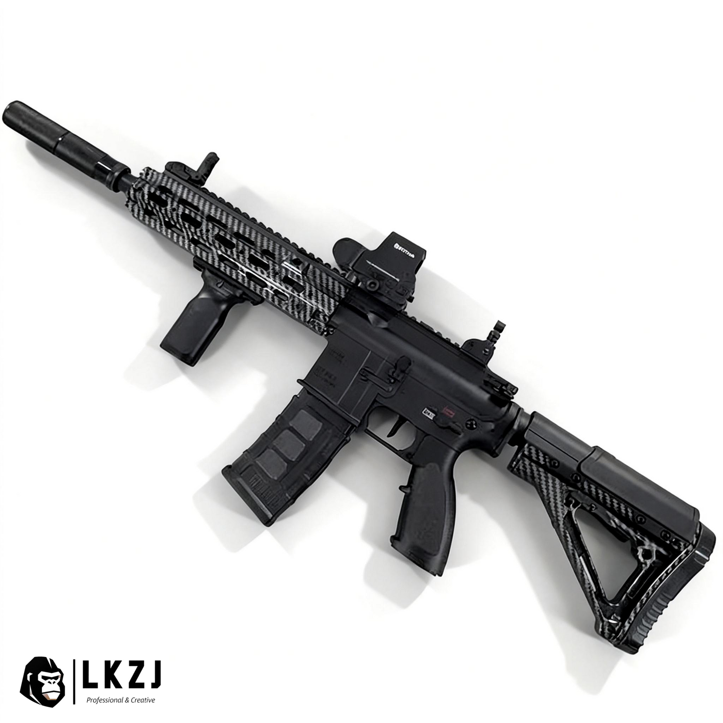 Carbon Fiber HK416D Gel Blaster With SMR Handguard