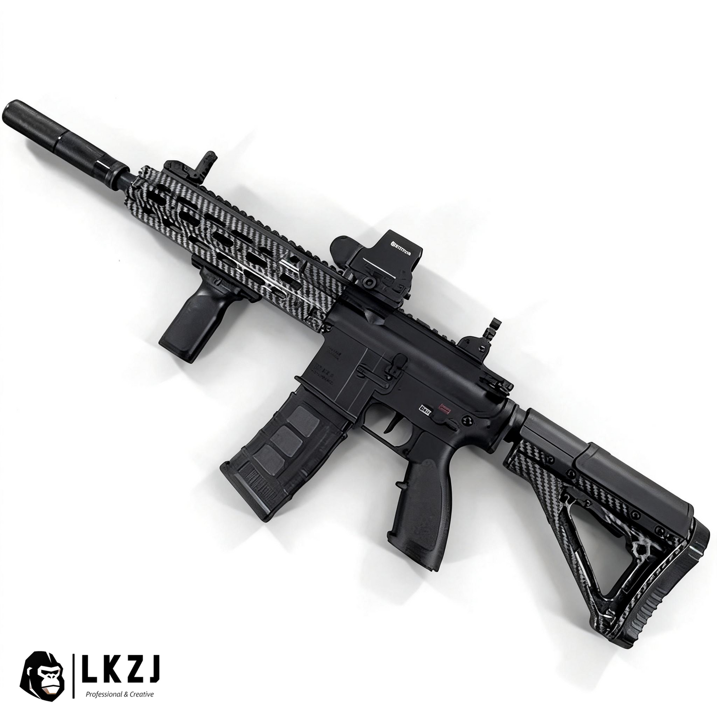 Carbon Fiber HK416D Gel Blaster With SMR Handguard