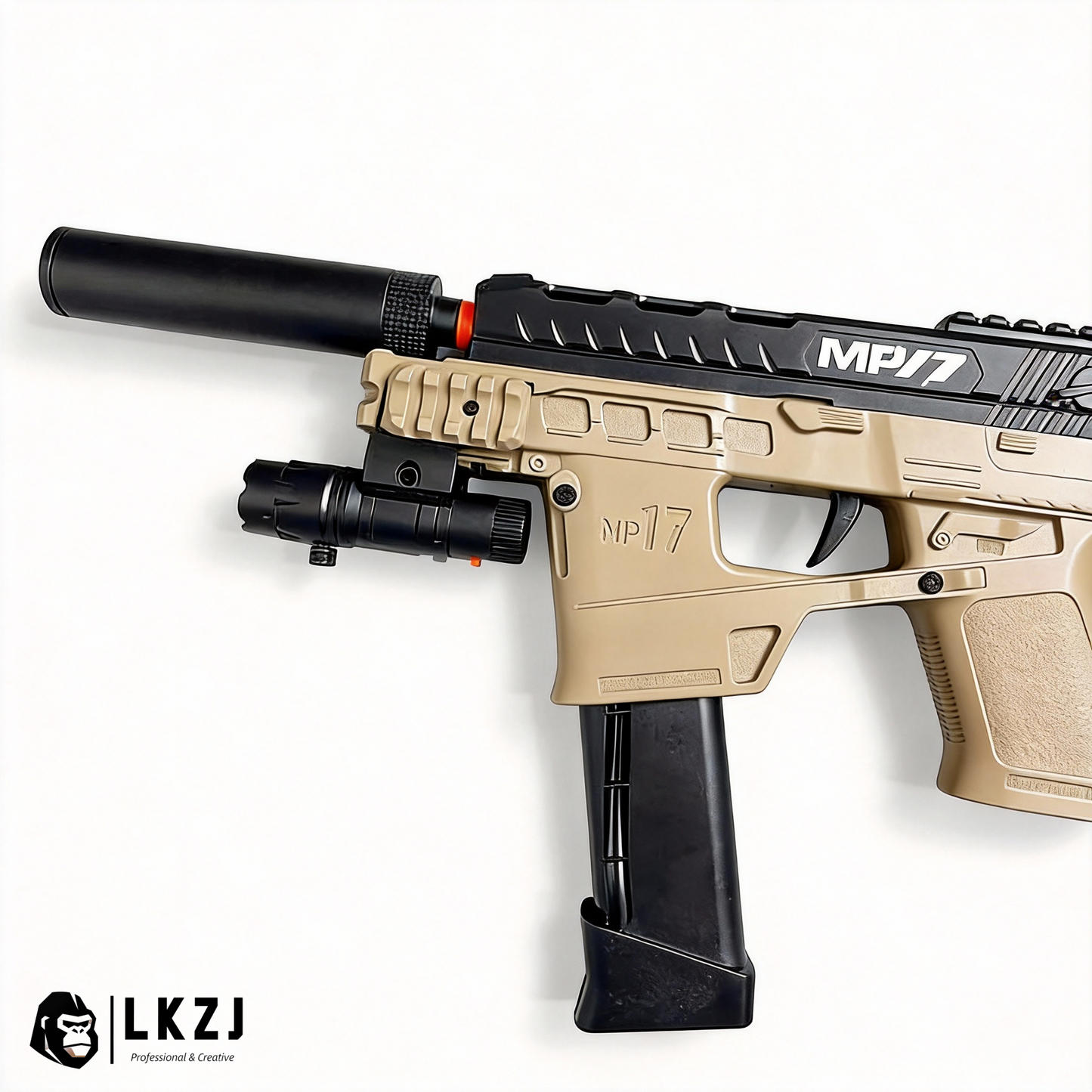 Mp17 Gel Blaster With Metal Stock, Metal Rail