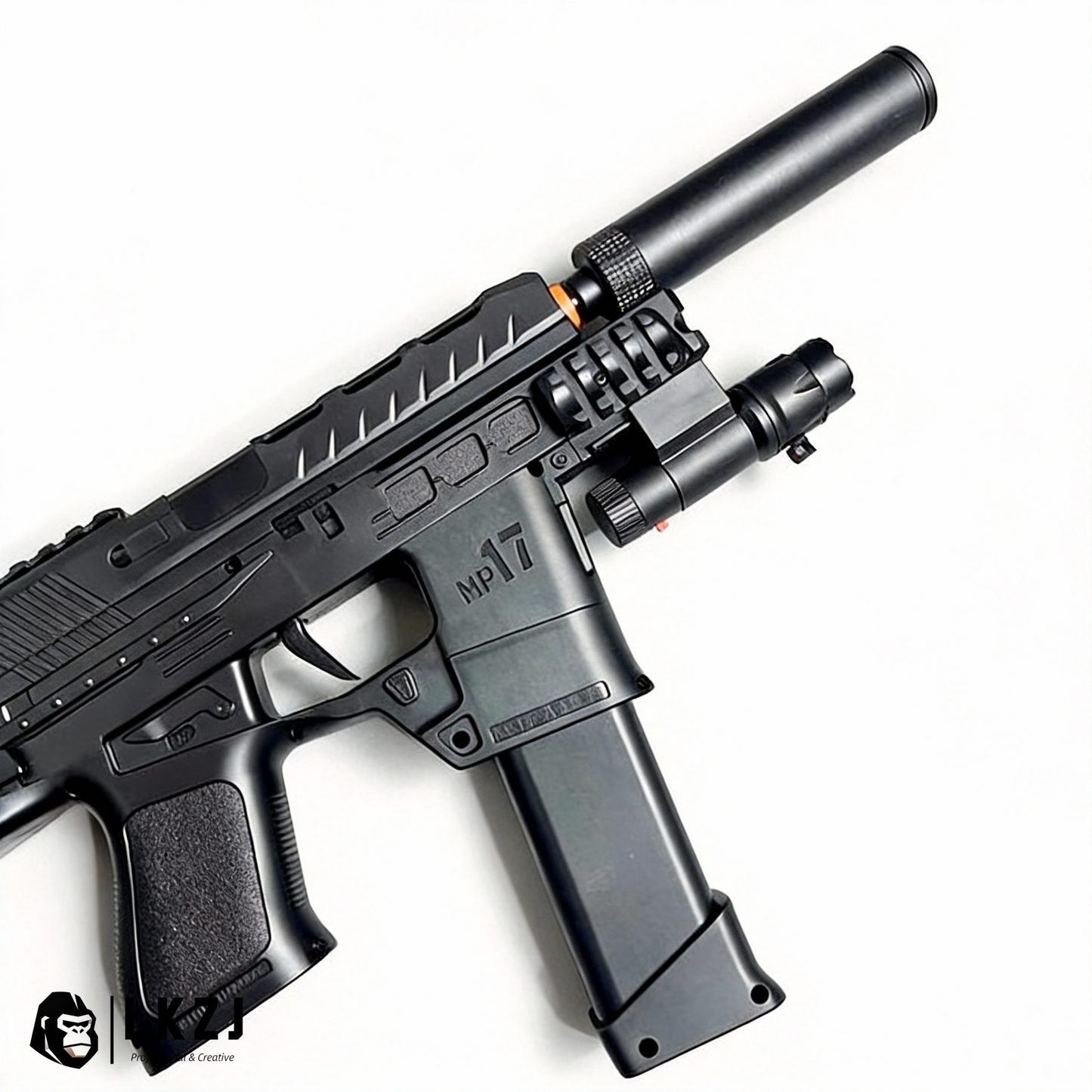 Mp17 Gel Blaster With Metal Stock, Metal Rail