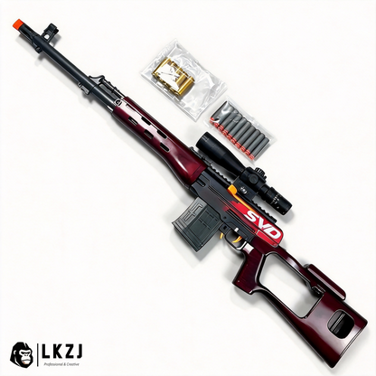New SVD Sniper With  Exquisite Color Soft Bullet Gun Toy