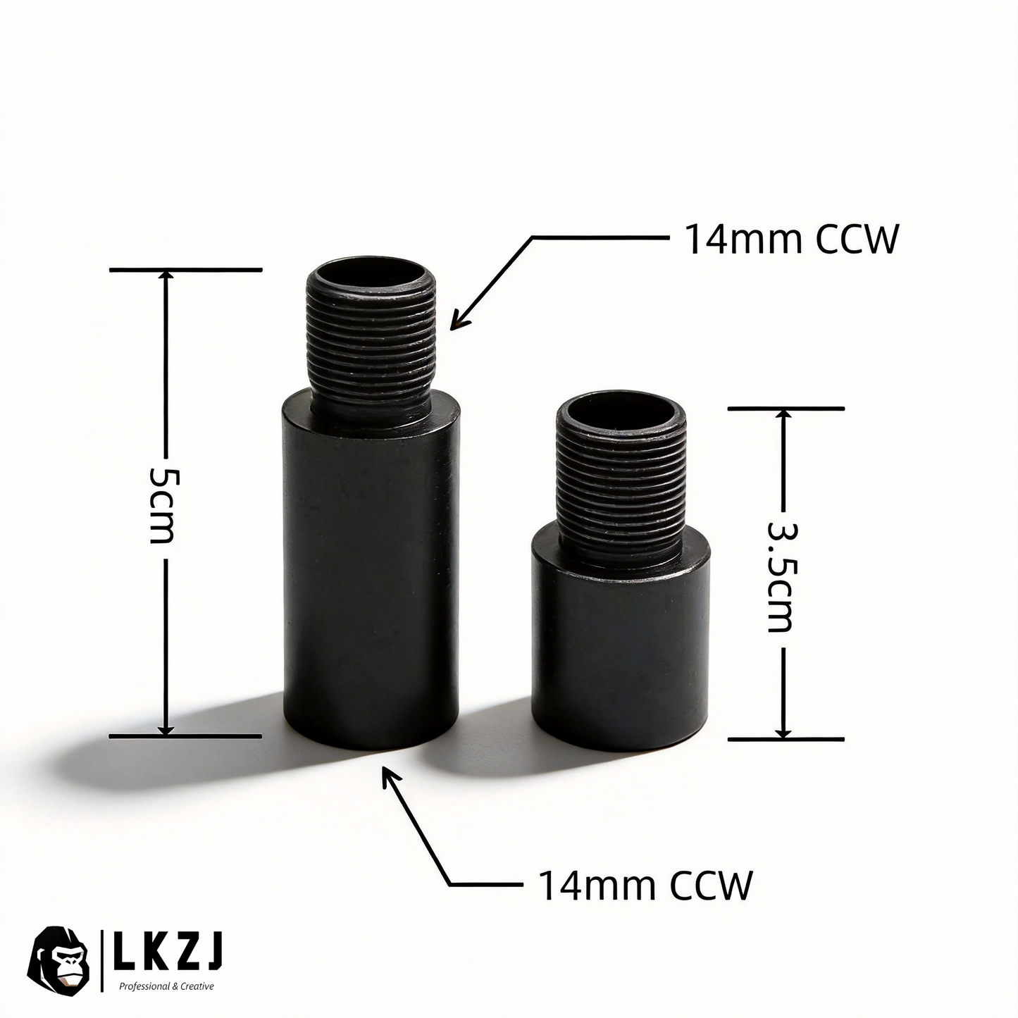 14mm CCW CNC Metal Extension Tube