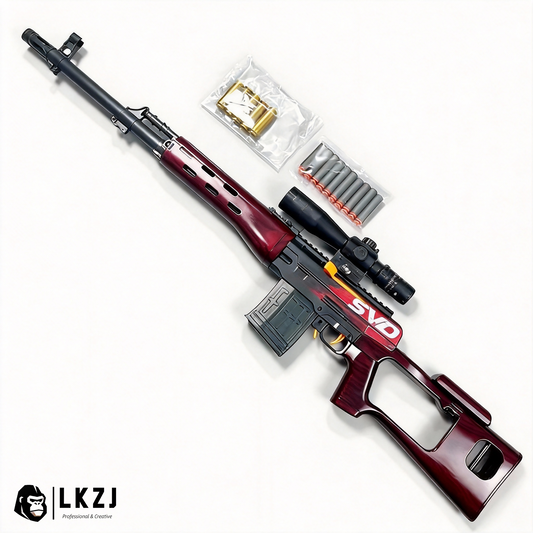 New SVD Sniper With  Exquisite Color Soft Bullet Gun Toy