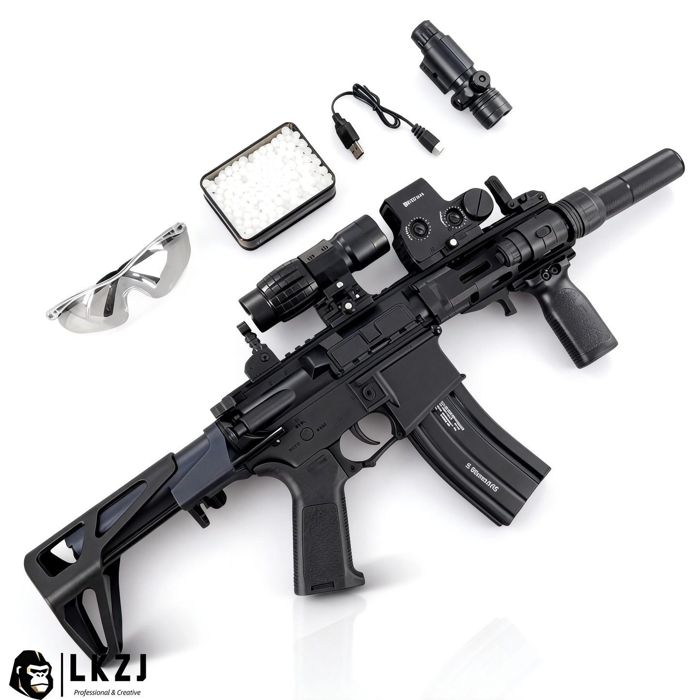 DD M4-PDW Gel Blaster High Speed Fire Mode With Metal Mag-Flagship