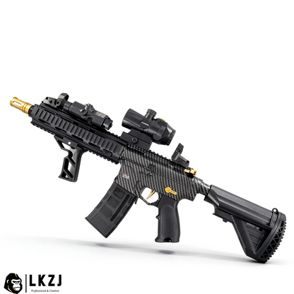 Carbon Fiber Gold Embellished M416 Gel Blaster