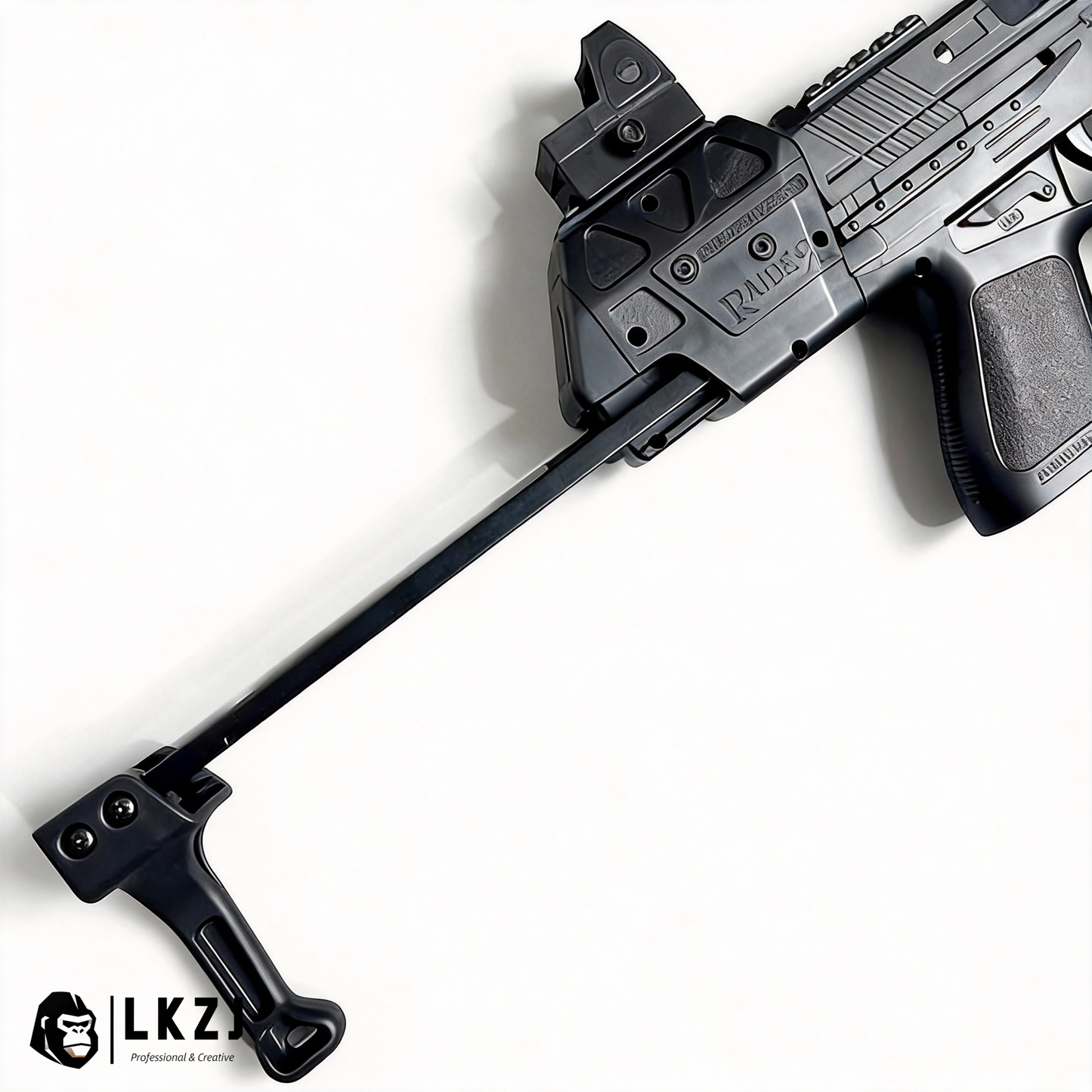 Mp17 Gel Blaster With Metal Stock, Metal Rail