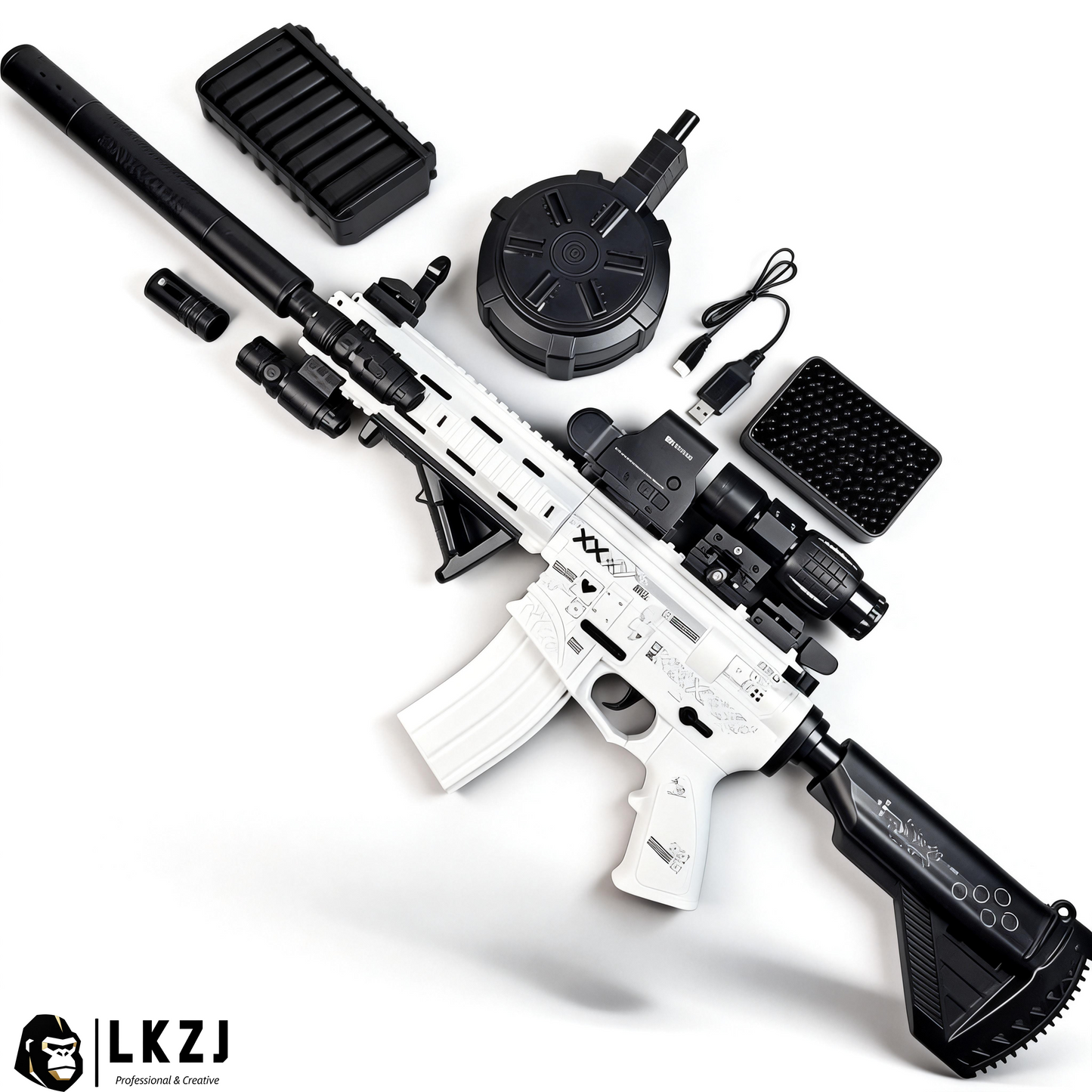 Exquisite Graffiti M416 Gel Blasters 25M Shoot Range