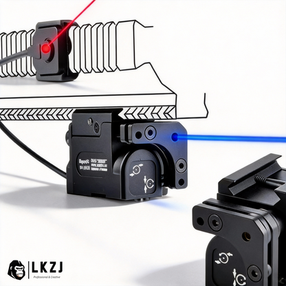 USB Rechargeable Mini Laser With Adjustable Rail  Adapts to 20-23mm Rails