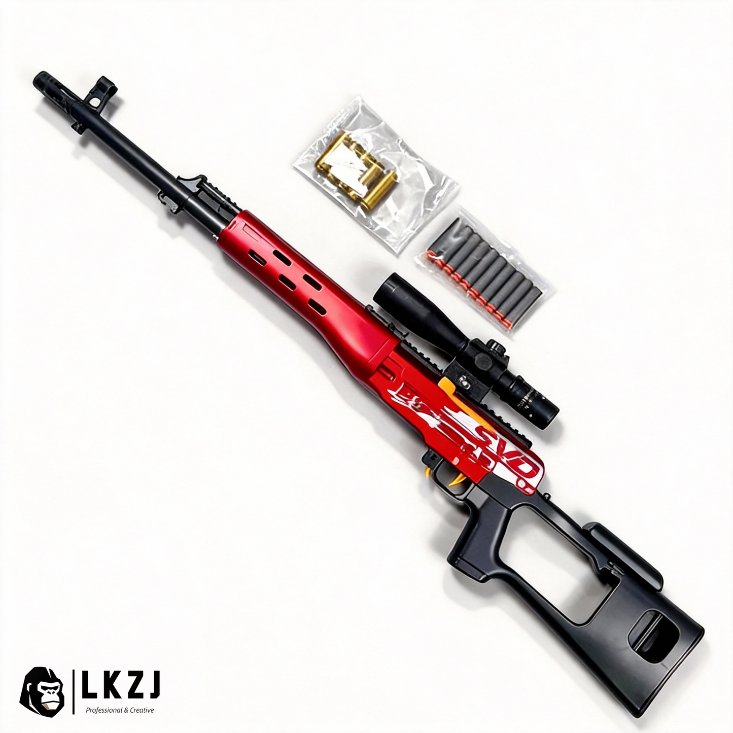 New SVD Sniper With  Exquisite Color Soft Bullet Gun Toy